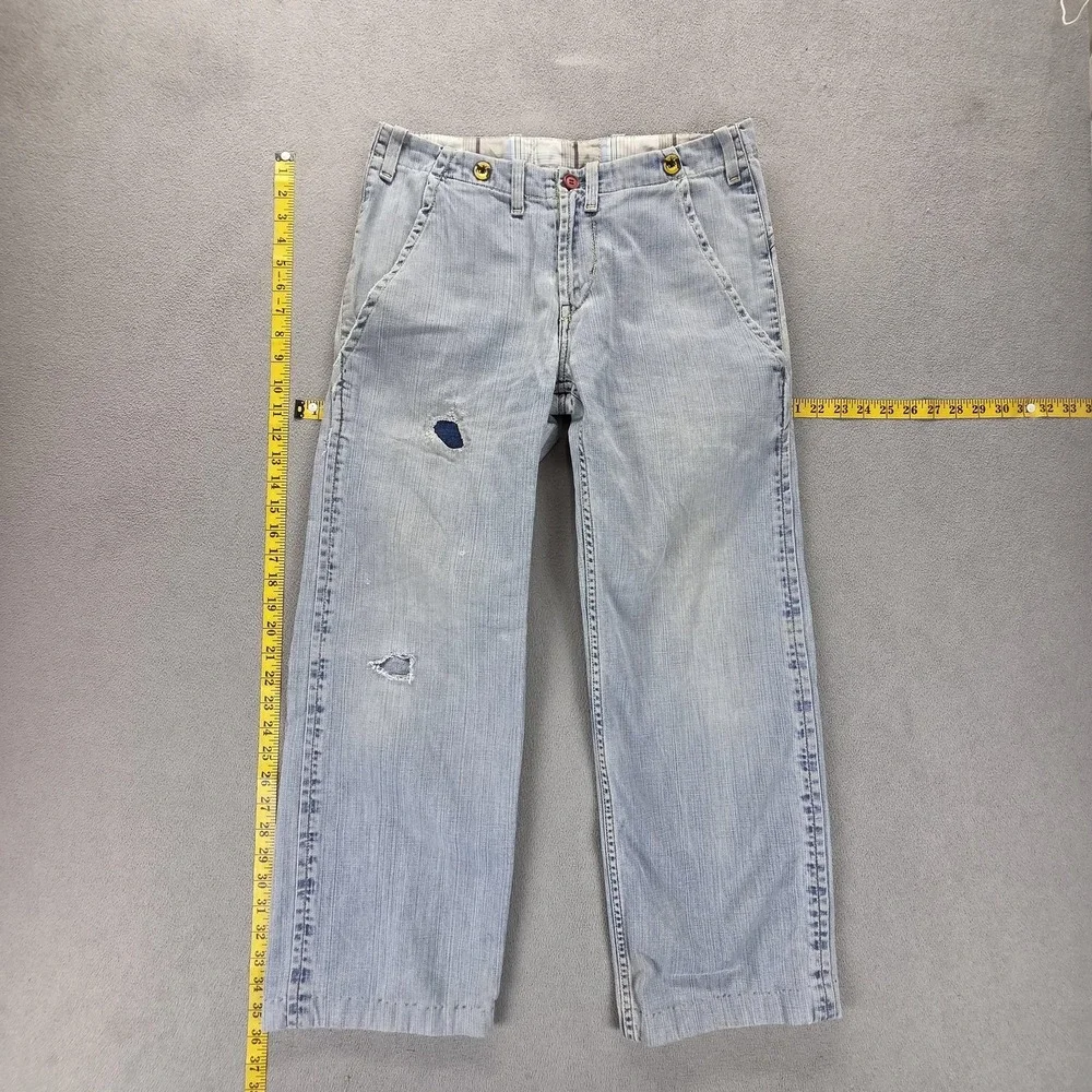 VTG Levis Engineered Jeans Blue Flap Pocket Two Horse Altered Hem Fits‎ 31x28